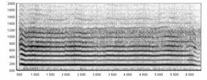 Dwa spektrogramy z różną ilością składowych nieharmonicznych